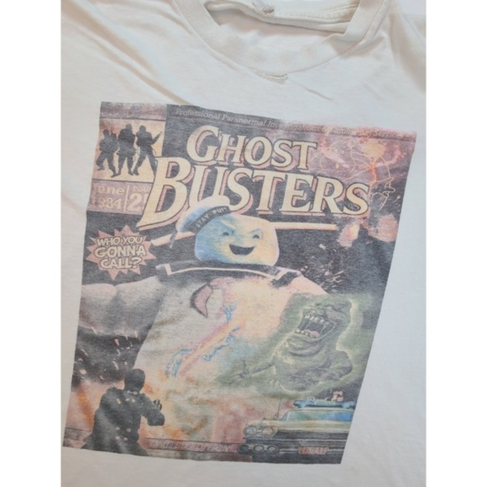 Ghostbusters T Shirt‎ Stay Puft Slimer Mens XL White Movie Graphic Tee 2000s